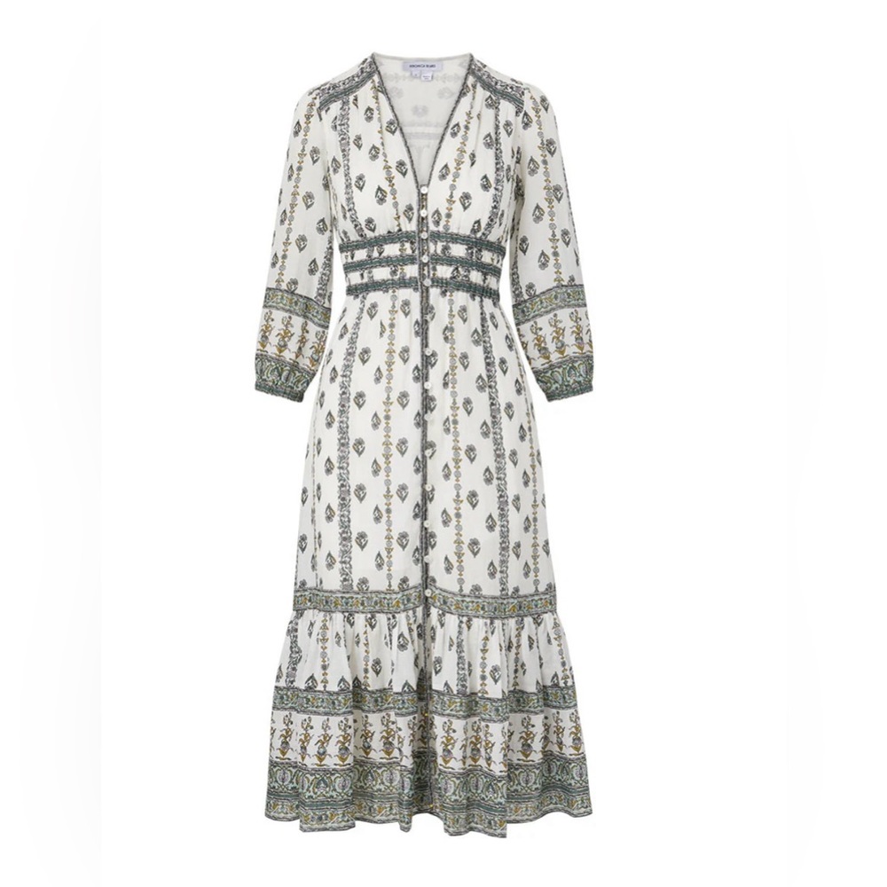 Veronica Beard Castella Floral Boho Midi Dress - Picture 5 of 16